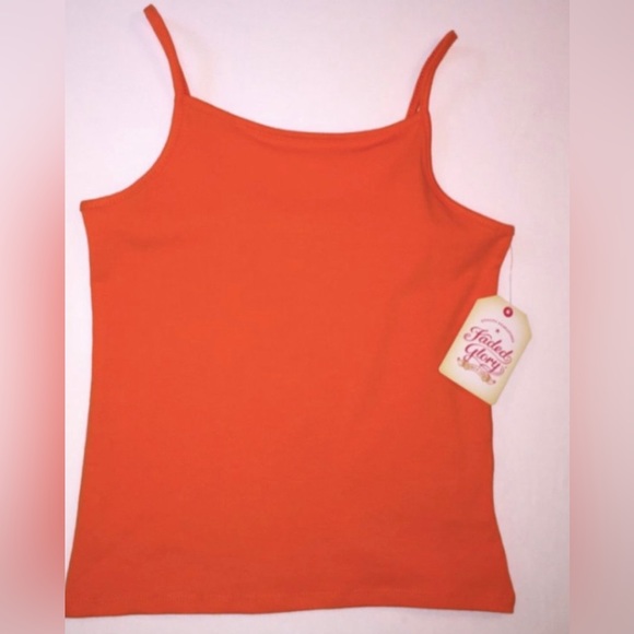 Faded Glory Other - Girl's Faded Glory Orange Cami Tank Top, M (7-8), L (10-13), XL (14-16)